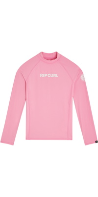 2026 Rip Curl Junior Camiseta De Lycra De Manga Larga Classic Surf 14DGRV - Begonia Pink