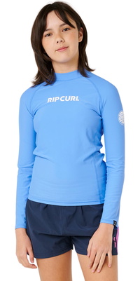 2026 Rip Curl Junior Camiseta De Lycra De Manga Larga Classic Surf 14DGRV - Cornflower Blue