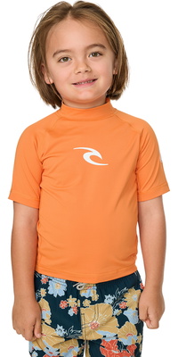 2026 Rip Curl Infantes Camiseta De Lycra De Manga Corta Waves UPF 136TRV - Vitamin C