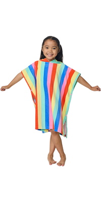 2026 Rip Curl Junior Manta De Algodón Mixto Con Capucha Poncho Towel 00AJTO - Multico