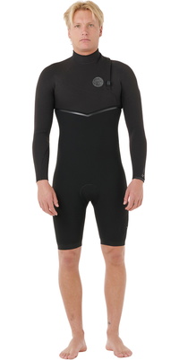 2026 Rip Curl Mens E-Bomb 2mm Zip Free Long Sleeve Spring Suit 123MSP - Black