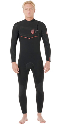 2026 Rip Curl Hombres Flashbomb Fusion 4/3mm Chest Zip Neopreno 176MFS - Black