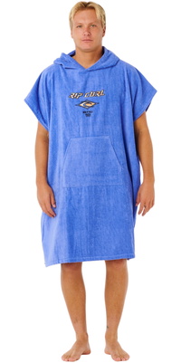 2026 Rip Curl Hombres Logo Hooded Poncho Towel 00GMTO - Blue Haze