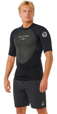 2026 Rip Curl Hombres Omega Chaqueta De Manga Larga 12QMWJ - Black