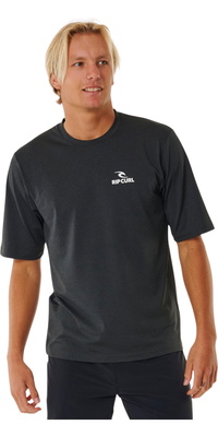2026 Rip Curl Hombres Camiseta Sin Mangas De Lycra Stack UPF 167MRV - Black Marle