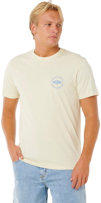 2026 Rip Curl Hombres Staple Tee 0TQMTE - Lemon Ice