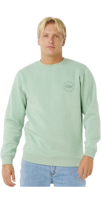 2026 Rip Curl Mens Stapler Crew 0AQMFL - Aloe