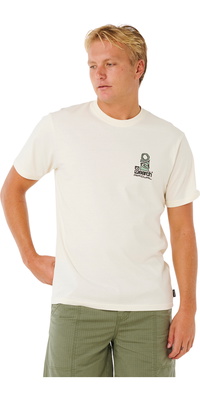 2026 Rip Curl Hombres Vaporcool Search Stack Tee 0K5MTE - Bone