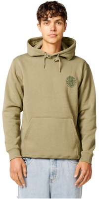 2026 Rip Curl Hombres Sudadera Con Capucha Icon Wettie CFEGM9 - Surplus Green