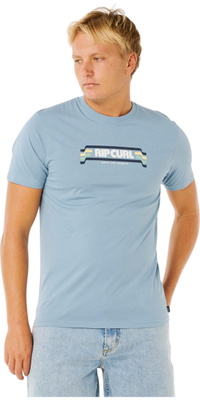 2026 Rip Curl Hombres Yo Mamá Camiseta 0XHMTE - Faded Denim