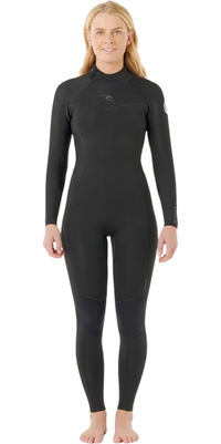 2026 Rip Curl Womens Dawn Patrol 3/2mm Back Zip Wetsuit 164WFS - Black