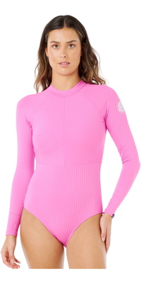 2026 Rip Curl Mujer Traje De Surf De Manga Larga Premium Surf Suit 15CWRV - Super Pink