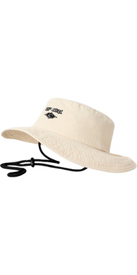 2026 Rip Curl Mujer Sombrero De Surf UPF Premium 04OWHE - Natural / Black