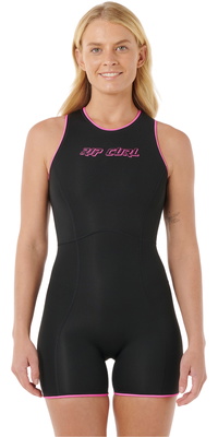 2026 Rip Curl Mujer Steph Gilmore G-Bomb 1.5mm Short Jane 14BWSP - Black / Pink