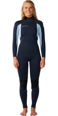 2026 Rip Curl Mujer Trad 4/3mm Back Zip Neopreno 177WFS - Navy