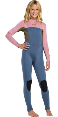 2026 Roxy Junior Prologue+ 3/2mm Back Zip Neopreno 26RW213506 - Ash