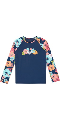 2026 Roxy Junior Conjunto De Licra Morning Flower ERLWR03360 - Mood Indigo Morning Flowers Tw