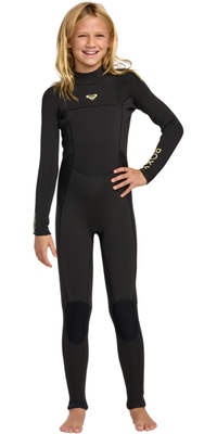 2026 Roxy Junior Prologue+ 5/4mm Back Zip Neopreno 26RW213509 - Black