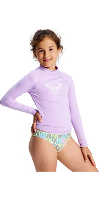 2026 Roxy Junior Camiseta De Lycra De Manga Larga «Whole Hearted» ERGWR03490 - Crocus Petal