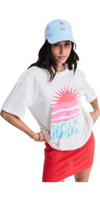 2026 Roxy Mujer Camiseta De Manga Corta Con Póster Hangloose ERJZT06090 - Coconut Milk