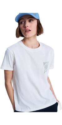 2026 Roxy Mujer Camiseta De Manga Corta Oceanregular ERJZT06110 - Coconut Milk