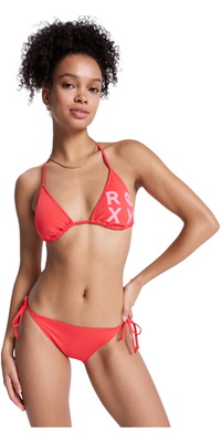 2026 Roxy Mujer Conjunto De Bikini Clásico Tiki Solid Essentials ERJX203595 - Hibiscus