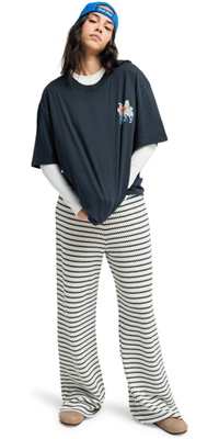 2026 Roxy Mujer Camiseta Oversize Lavada ERJZT06081 - Anthracite