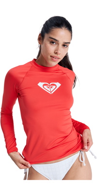 2026 Roxy Mujer Camiseta De Lycra De Manga Larga «Whole Hearted» ERJWR03547 - Hibiscus
