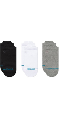 2026 Stance Unisex Icon Low Tab 3 Pack Socks A256D24ILT - Black