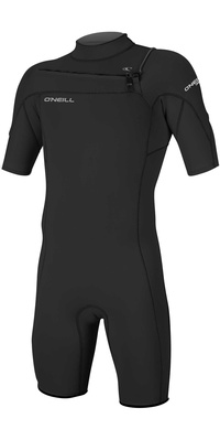 2026 ONeill Hombres Hammer 2mm Chest Zip Shorty Neopreno 4927 - Black