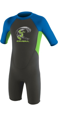 2026 ONeill Infantes Reactor 2mm Back Zip Shorty Neopreno 4867 - Graphite / Dayglo / Ocean