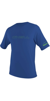 2026 ONeill Youth Basic Skins Short Sleeve Rash Tee 3422 - Pacific