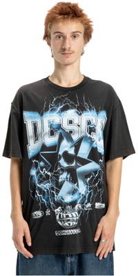 2026 DC Shoes Calavera Choque Camiseta EDYZT04351 - Black