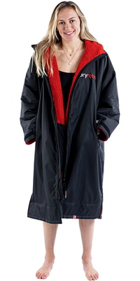 2025 Dryrobe Advance Cambio De Manga Largo Robe V3 DALSV3 - Black / Red