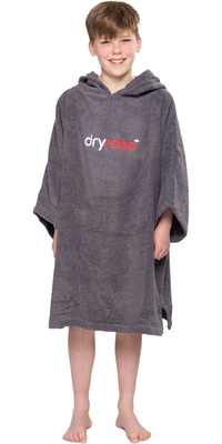 2026 Dryrobe Junior Albornoz Con Capucha De Algodón Orgánico V3DRJOCTR - Slate Grey