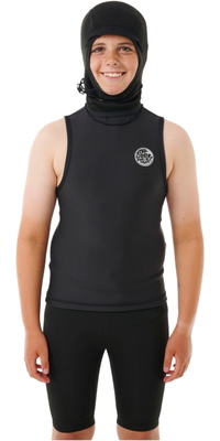 Rip Curl Junior 2026 Fbomb Polypro Chaleco Con Capucha 117BWJ - Black