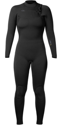 2026 Xcel Mujer Comp+ 4/3mm Chest Zip Neopreno WN43CPC4BK - Black