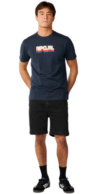 2026 Rip Curl Hombres Estilo Como Mamá Camiseta 13SMTE - Dark Navy