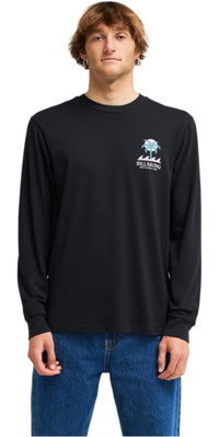 2026 Billabong Hombres Camiseta De Manga Larga Portal EBYZT00627 - Black