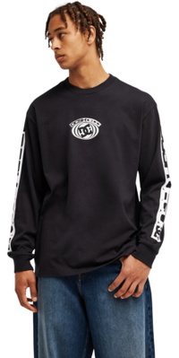 2026 DC Shoes Hombres Camiseta De Manga Larga DC Echo EDYZT04462 - Black