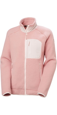 2025 Helly Hansen Mujer Imperial Pile Fleece Block Jacket 49468 - Pink Salt