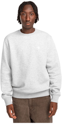 2026 Element Hombres Icon Puntada Crew Sudadera ELYFT00197 - Mid Grey Heather