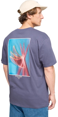 2026 Billabong Hombres Flor Premium Camiseta 24A521620 - Vintage Indigo