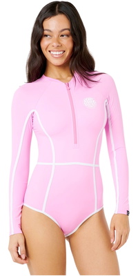 2026 Rip Curl Mujer Traje De Surf Clásico De Manga Larga 19FWRV - Fuchsia