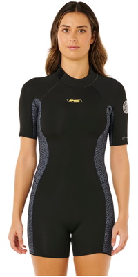 2026 Rip Curl Mujer Dawn Patrol 2/2mm Back Zip Shorty Neopreno 143WSP - Natural
