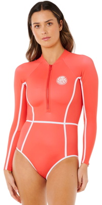 2026 Rip Curl Mujer Traje De Surf Clásico De Manga Larga 19FWRV - Red