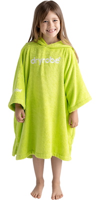 2026 Dryrobe Junior Albornoz De Cambio De Toalla Orgánico ORGANICJTCRLG - Lime Green