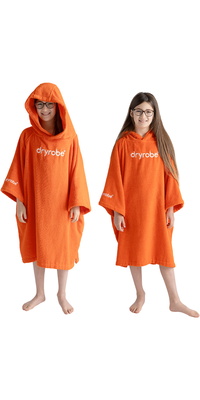 2026 Dryrobe Junior Albornoz De Cambio De Toalla Orgánico ORGANICJTCROR - Orange
