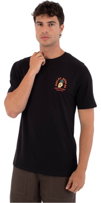 2026 Hurley Hombres Prensa De Impresión Berjim Camiseta MTSEUED0001 - Black