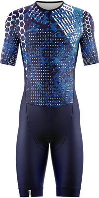 2026 HUUB Mens Collage Tri Suit COLTSNB - Navy / Blue